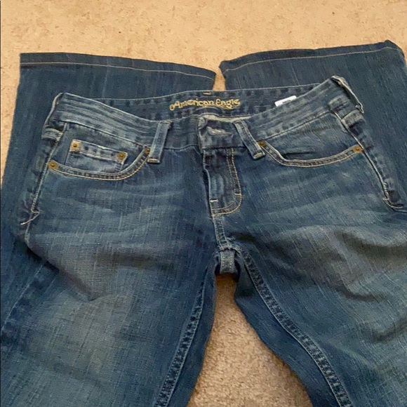 American Eagle reg 0 wide leg jean